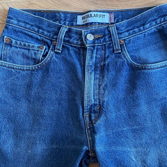 Levi’s 505 Men’s Denim Cut Off Jean Shorts- 32, Blue - Picture 2 of 6